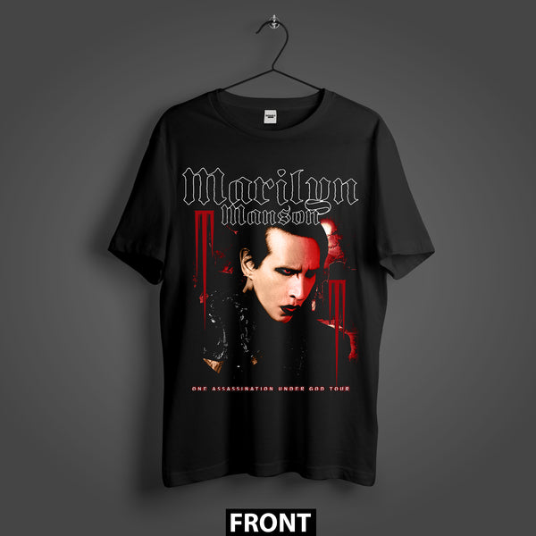 Marilyn Manson One Assassination Under God Tour Premium Oversized Double-Sided T-Shirt (Unisex)